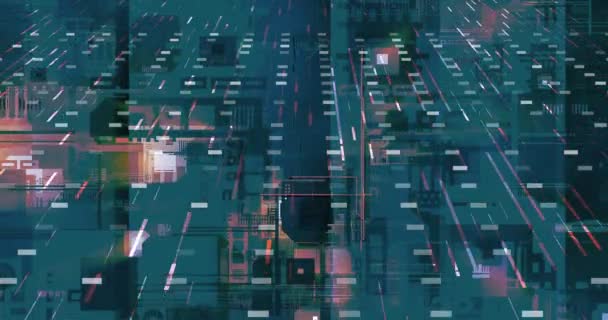 danse de figures colorées sur l'écran 