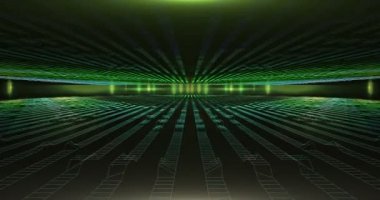 ekranda renkli şekiller dans