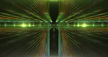 ekranda renkli şekiller dans