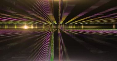 ekranda renkli şekiller dans