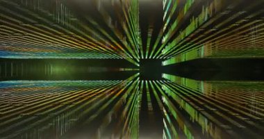 ekranda renkli şekiller dans