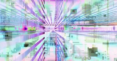 Ekrandaki renkli şekillerin hareketi