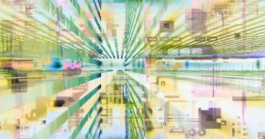 Ekrandaki renkli şekillerin hareketi