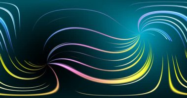 Ekranda renkli çizgiler hareketi