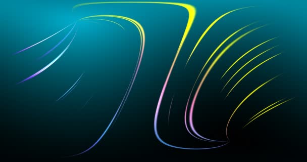 Mouvement des lignes colorées sur l'écran 