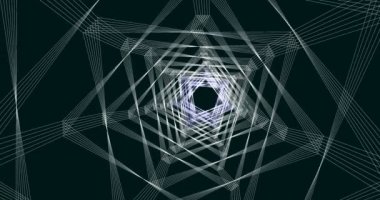 Ekrandaki geometrik çizgilerin hareketi
