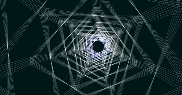 Movement Geometric Lines Screen — ストック動画