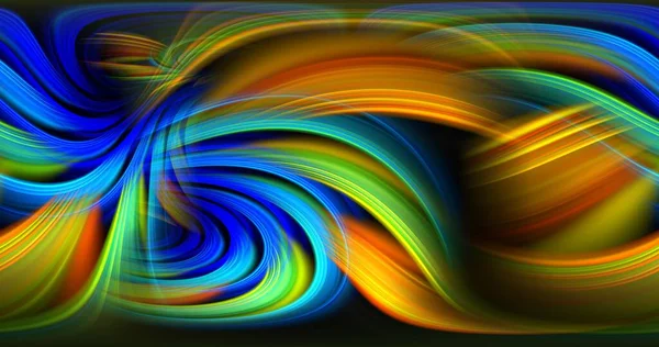 Des Lignes Couleurs Abstraites Créent Des Motifs Rendu — Photo