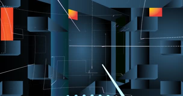 Formas Abstratas Criam Movimento Dinâmico — Vídeo de Stock