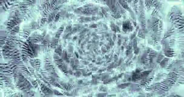 水面的结构 波纹的缓慢运动 轻水回旋背景 三维模拟动画 — 图库视频影像