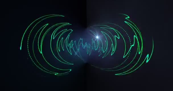 Осциллограмма Звуковых Волн Экране — стоковое видео