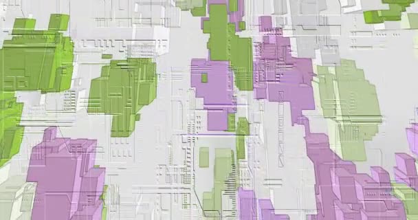 Geometrik Şekillerin Canlandırılması Arkaplanı Değiştirir — Stok video
