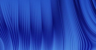 Renkli sarı çizgilerin 4k 3D animasyonu. Geometri örüntüsü hareket arkaplanı. 3B - oluşturuluyor