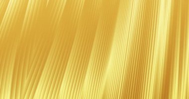 Renkli sarı çizgilerin 4k 3D animasyonu. Geometri örüntüsü hareket arkaplanı. 3B - oluşturuluyor