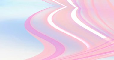 Renkli pembe çizgilerin 4k 3D animasyonu. Geometri örüntüsü hareket arkaplanı. 3B - oluşturuluyor