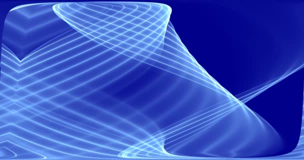 カラフルな青い線の行の4K 3Dアニメーション 幾何学模様の動きの背景 レンダリング — ストック動画