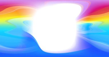 Renkli çizgilerin 4k 3D animasyonu. Geometrik şablonun hareket arkaplanı. 3B - oluşturuluyor