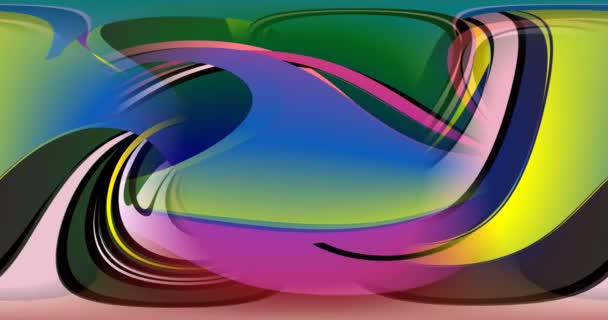 Анимация Рядов Красочных Разноцветных Полос Фон Движения Геометрического Узора Рендеринг — стоковое видео