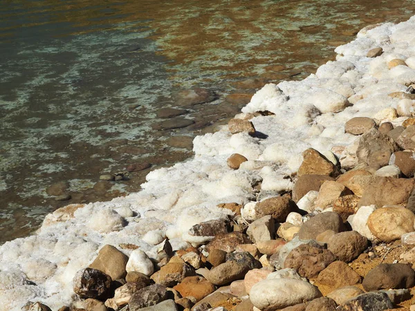 死海盐沉积物 — 图库照片