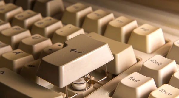 Computer toetsenbord close up — Stockfoto