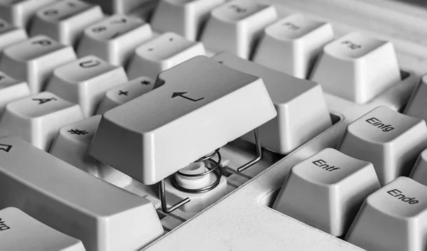 Teclado do computador fechar — Fotografia de Stock