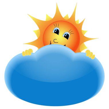 Güneşin arkasında bulut