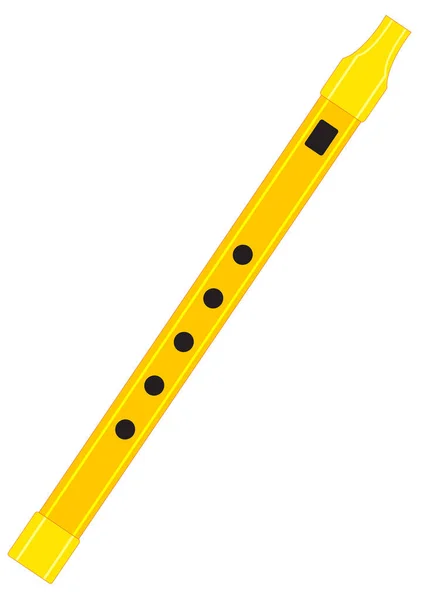 Kleine gelbe Pfeife — Stockvektor