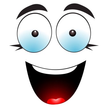 Gözler ve gülümseyen ağız