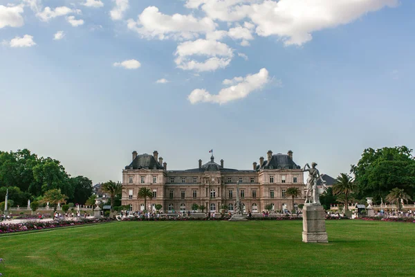 Luxembourg Park Flowers Paris Summer — Stock Photo, Image