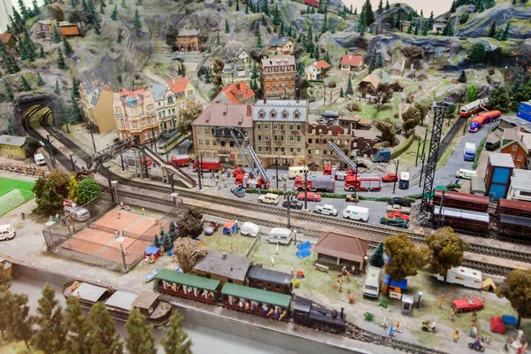 Miniatures Museum Train City Mulhouse Cite Train Sncf — стокове фото