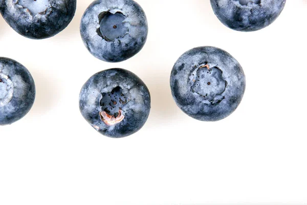 Blueberries Isolated White Background — Stock Photo, Image