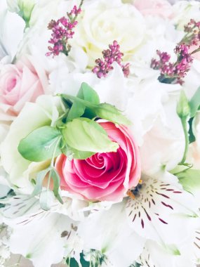 Renkli buket çiçek yakın çekim