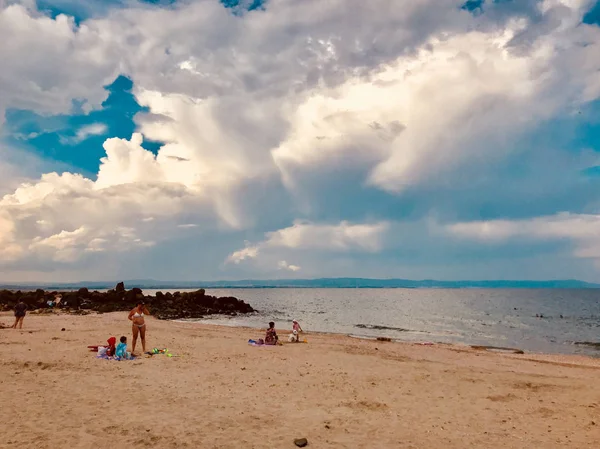 Pomorie Bulgarie Juin 2018 Vue Des Gens Qui Passent Temps — Photo