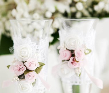 Güzel düğün buketi - renkli görüntü