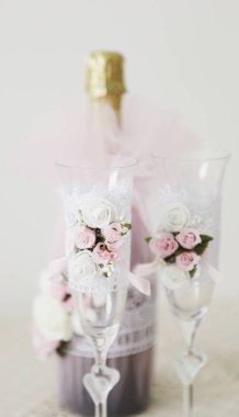 Güzel düğün buketi - renkli görüntü