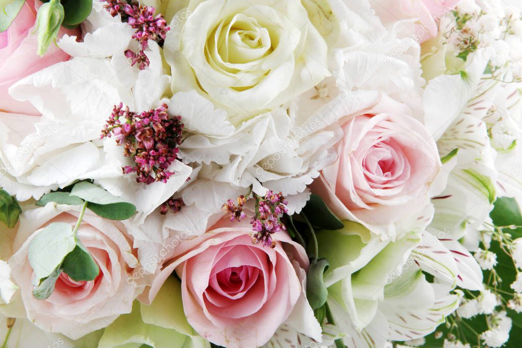 Beautiful wedding bouquet - color image