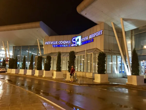 Sofia Bulgaria Julio 2018 Exterior Del Aeropuerto Sofía Aeropuerto Sofía — Foto de Stock