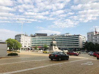 Sofia, Bulgaristan - 01 Temmuz 2018: Başkenti ve en büyük şehri Bulgaristan Sofya olduğunu.