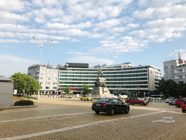 Sofia, Bulgaristan - 01 Temmuz 2018: Başkenti ve en büyük şehri Bulgaristan Sofya olduğunu.