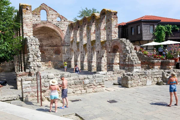 Nesebar Bulgaristan Haziran 2018 Bir Antik Kent Burgaz Içinde Bulunan — Stok fotoğraf