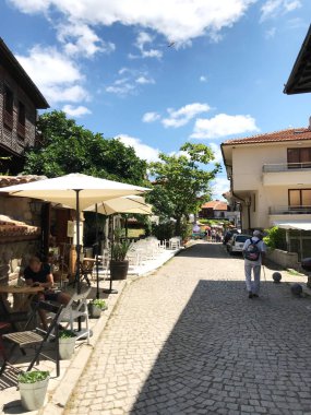 Sozopol, Bulgaristan - 25 Haziran 2018: Süzebolu 35 km güneyinde Burgaz Güney Bulgar siyah deniz sahilinde bulunan bir antik sahil yeridir.