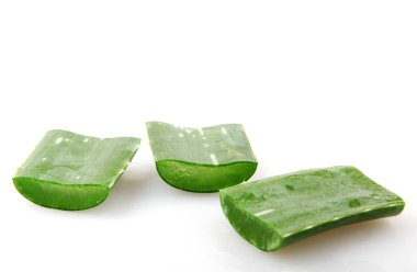 Aloe Vera Beyaz Arkaplanda.