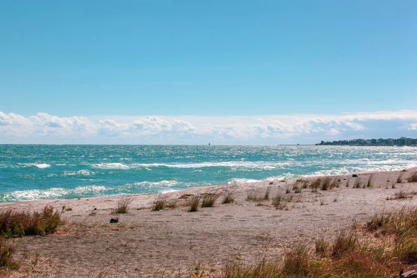 Hermosa Vista Mar Desde Pomorie Bulgaria — Foto de Stock