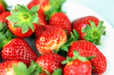 Tam kare çekim çilek