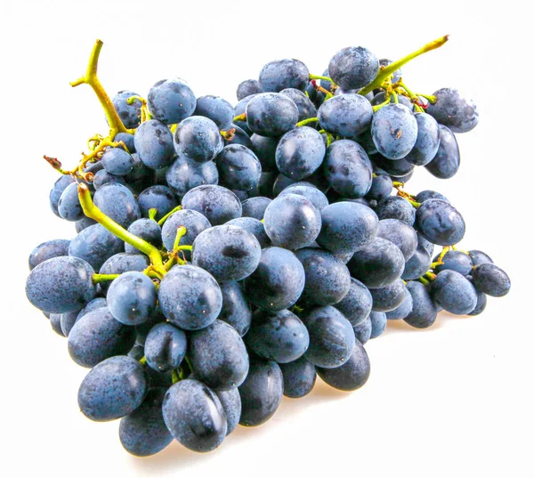 Winogrona Czarne Białym Tle Białym Tle Obraz — Zdjęcie stockowe