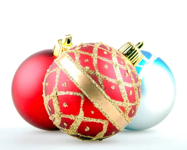 Decoración Bola Navidad Aislada Sobre Fondo Blanco — Foto de Stock