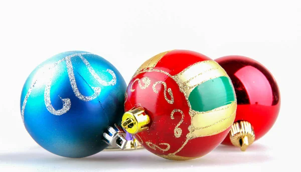Christmas Ball Decoration Isolated White Background — Stock Photo, Image