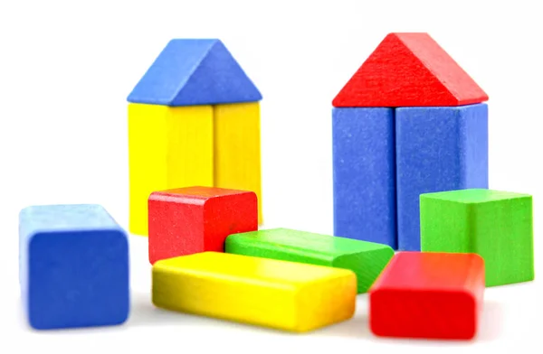 Toy Blocks Isolated White Background — Stock Photo, Image