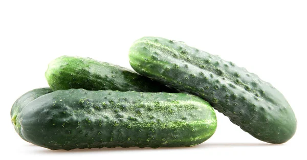 Close Cucumber White Background — Stok Foto