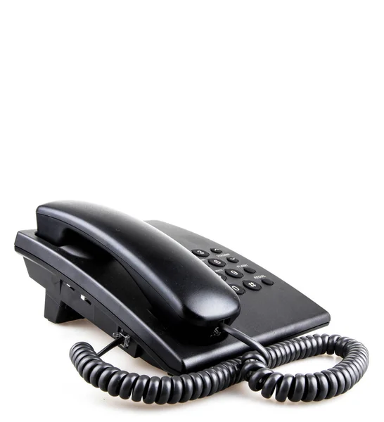 Telefone Fixo Isolado Branco — Fotografia de Stock